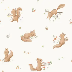 Squirrels Adventure Offwhite