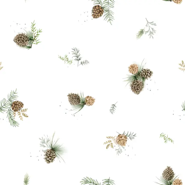 Pine Cones White