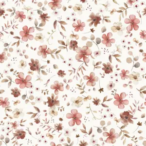 Floral Lotta Red Offwhite